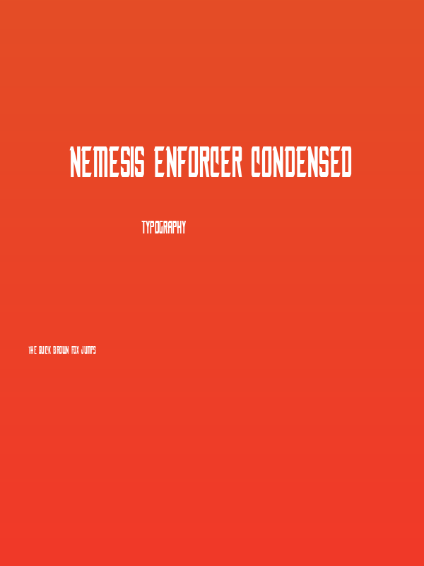 Nemesis Enforcer Condensed Poster