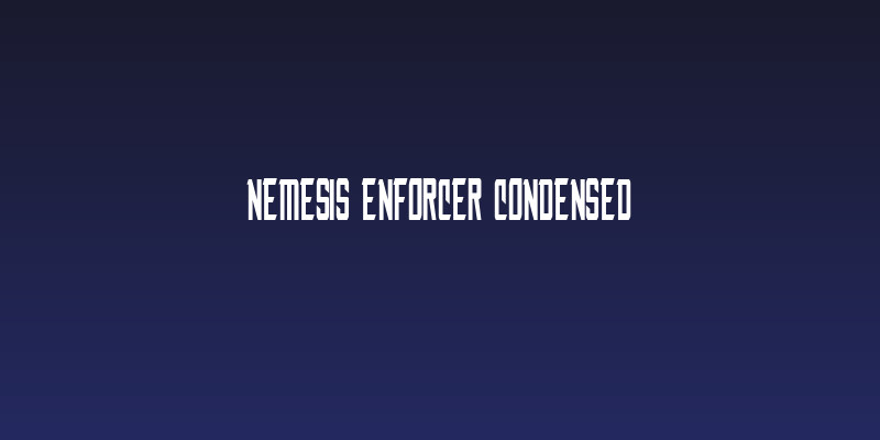 Nemesis Enforcer Condensed Social Header