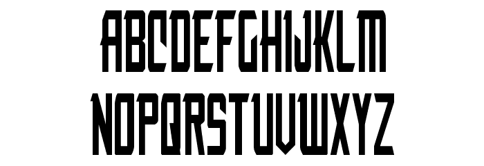 Nemesis Enforcer Condensed Font LOWERCASE