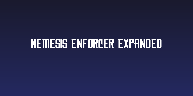 Nemesis Enforcer Expanded Social Header