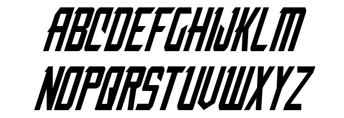 Nemesis Enforcer Italic Font LOWERCASE