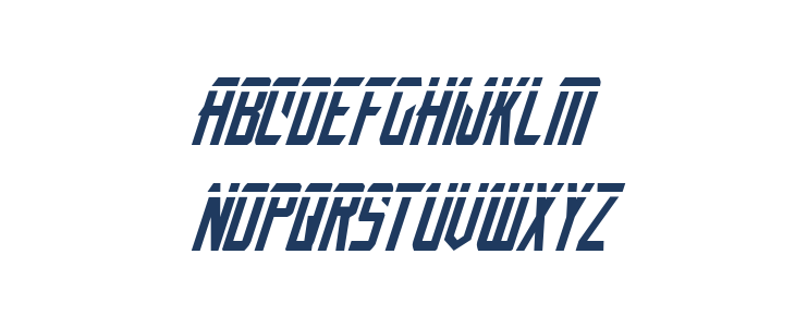 Nemesis Enforcer Laser Italic Lowercase