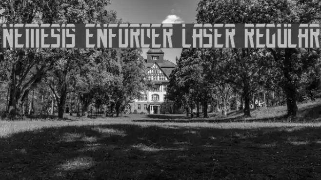 Nemesis Enforcer Laser Regular Font examples
