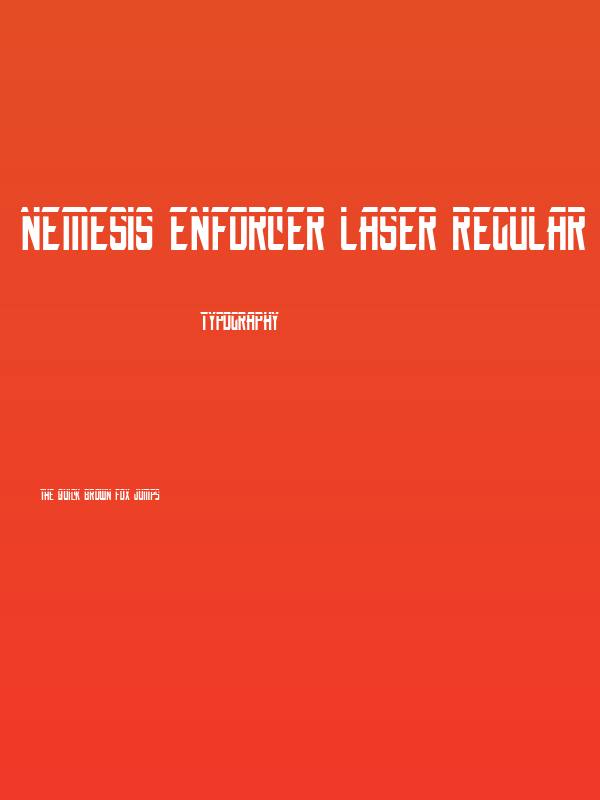 Nemesis Enforcer Laser Regular Poster