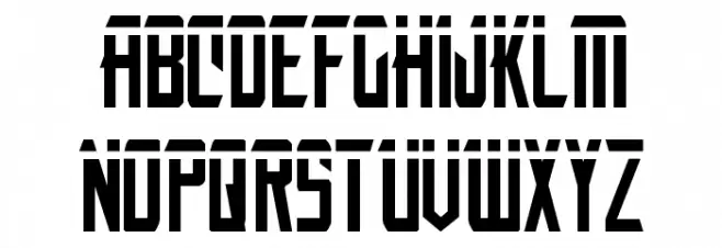 Nemesis Enforcer Laser Regular Font LOWERCASE