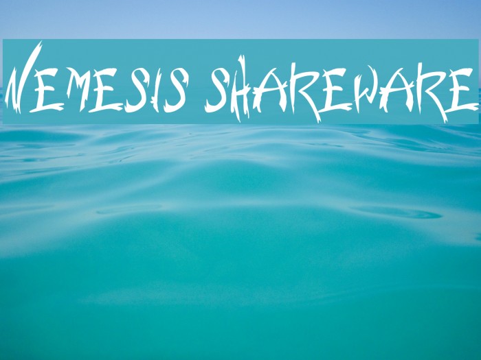 Nemesis Shareware Font examples