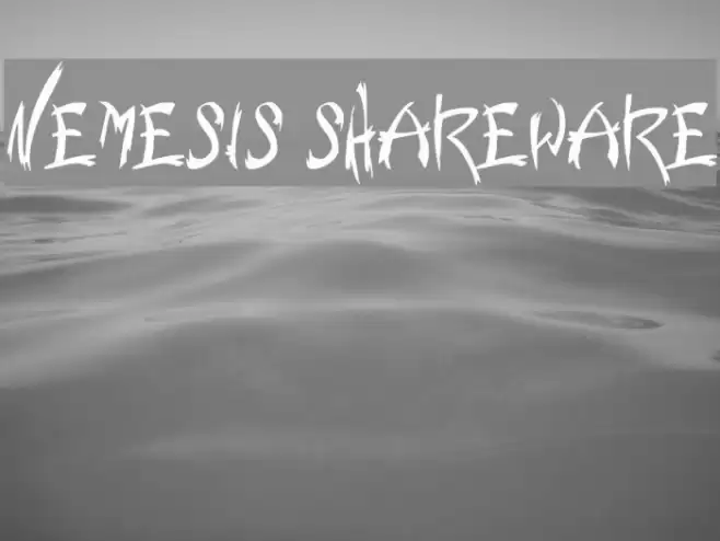 Nemesis Shareware Шрифта examples