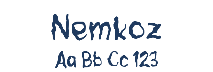 Nemkoz Font Preview