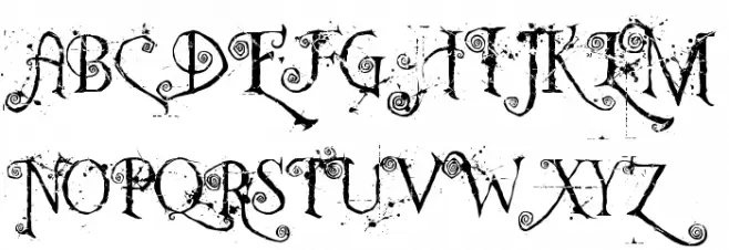 Nemo Nightmares Font Litere mari