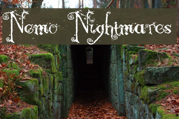 Nemo Nightmares Font examples