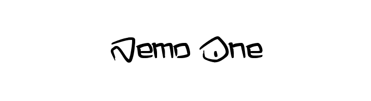 Nemo One  フリーフォントのダウンロード
