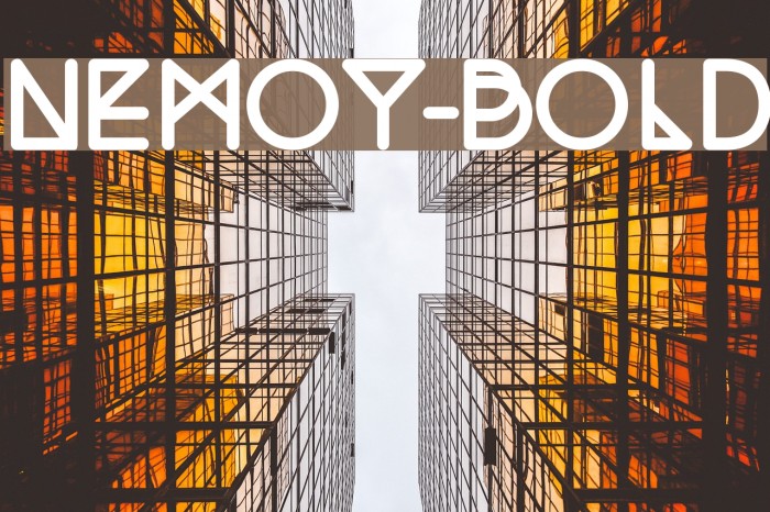 Nemoy-Bold Font examples