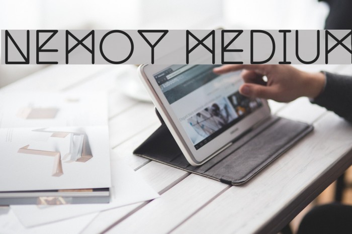 Nemoy Medium Font examples