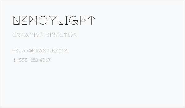 NemoyLight Business Card