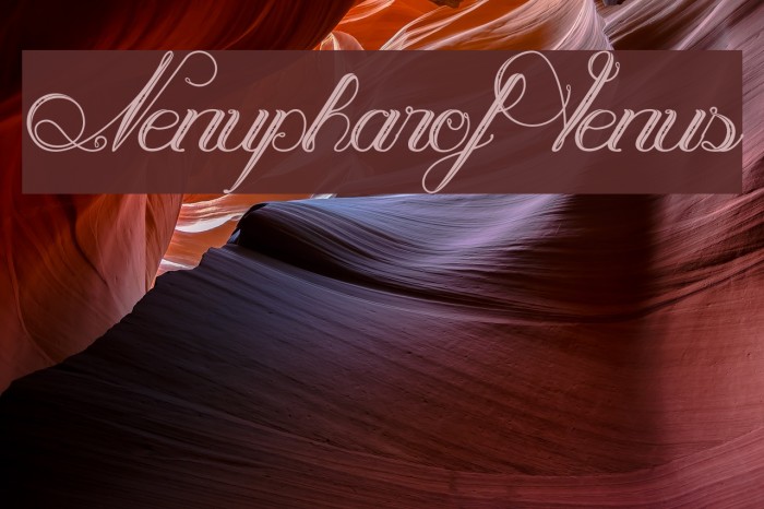 NenupharofVenus Font examples