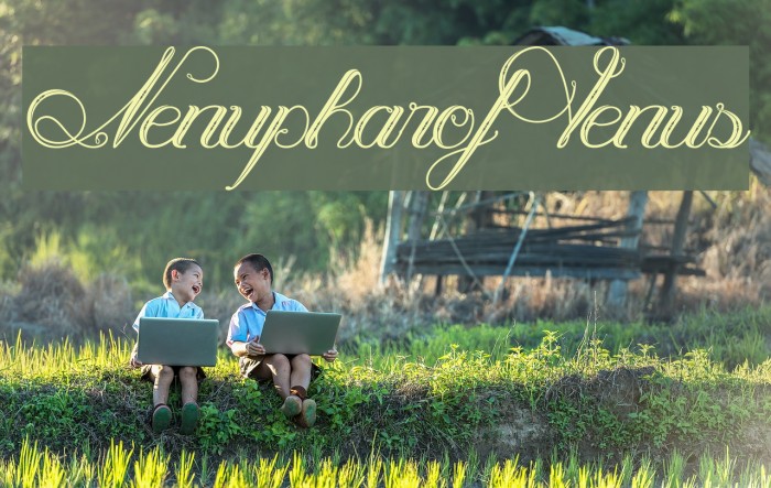 NenupharofVenus Font examples