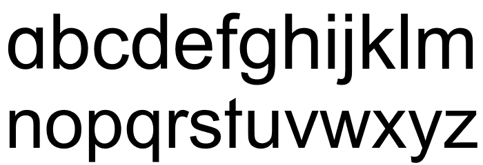Neo Arial Regular Font LOWERCASE