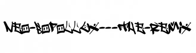 Neo-Bopollux---The-Remix  Frei Schriftart Herunterladen