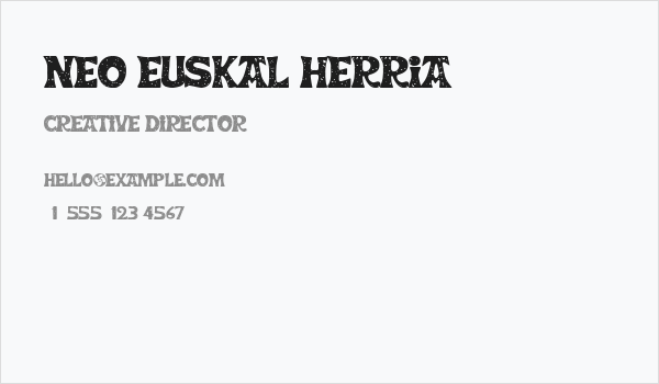 Neo Euskal Herria Business Card