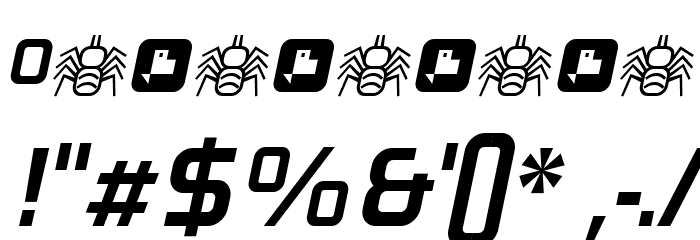 Neo Fobia Bold Italic Font OTHER CHARS