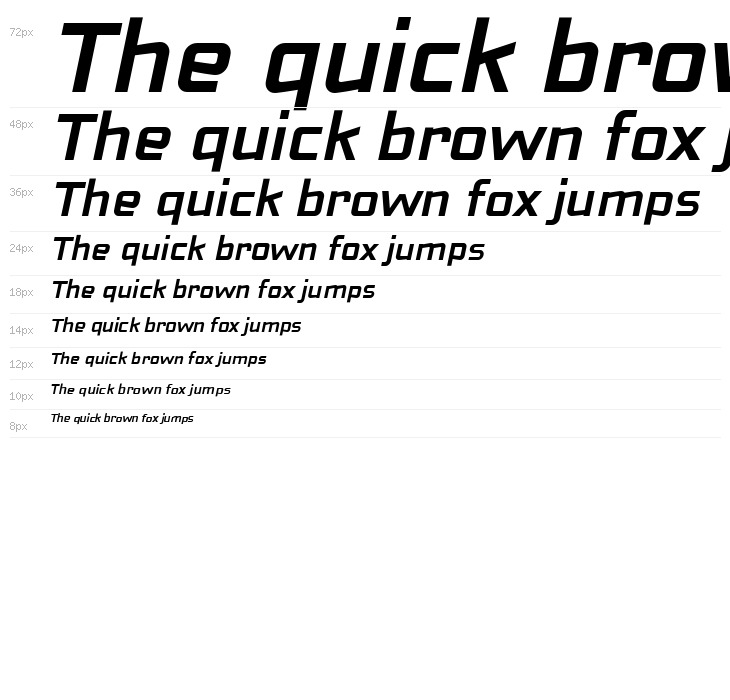 Neo Fobia Bold Italic Waterfall