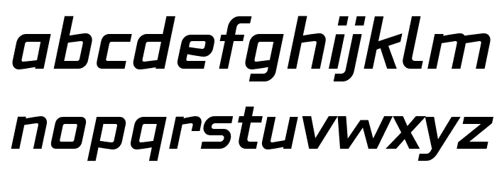 Neo Fobia Bold Italic Font LOWERCASE