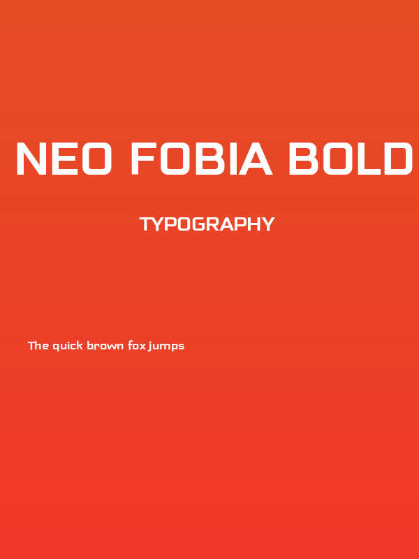 Neo Fobia Bold Poster
