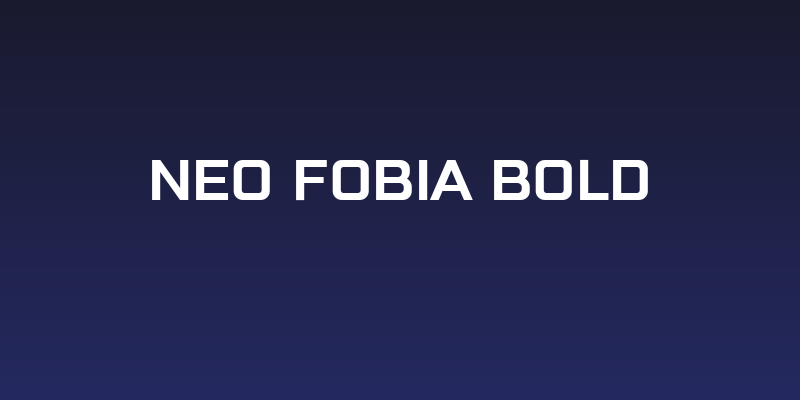 Neo Fobia Bold Social Header