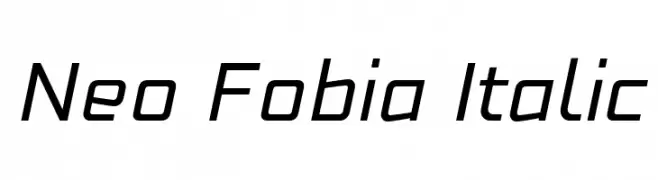 Neo Fobia Italic  Fuentes Gratis Descargar