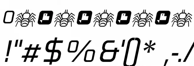 Neo Fobia Italic Font OTHER CHARS