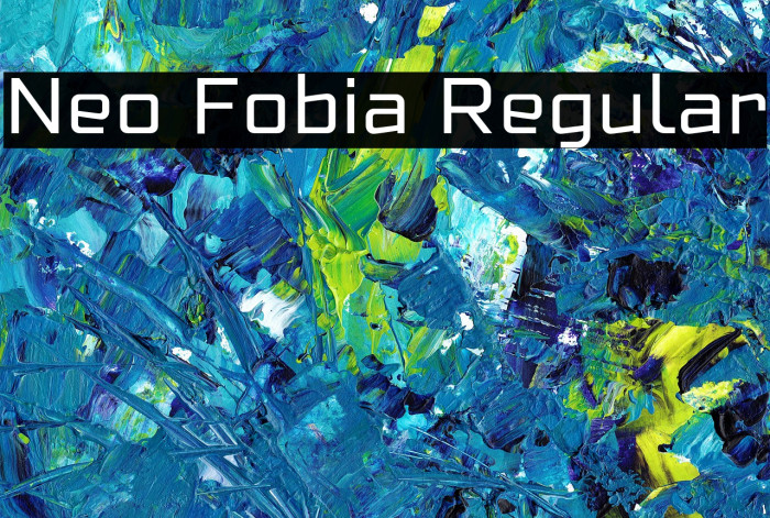 Neo Fobia Regular Font examples