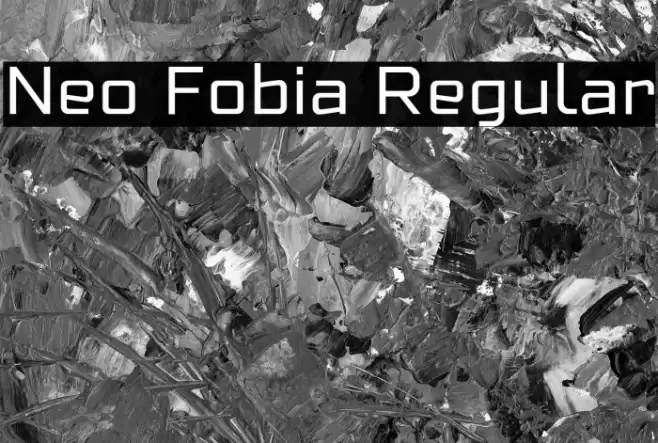 Neo Fobia Regular Font examples