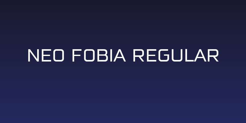 Neo Fobia Regular Social Header