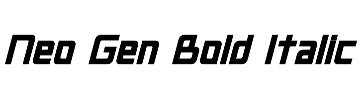 Neo Gen Bold Italic  baixar fontes gratis