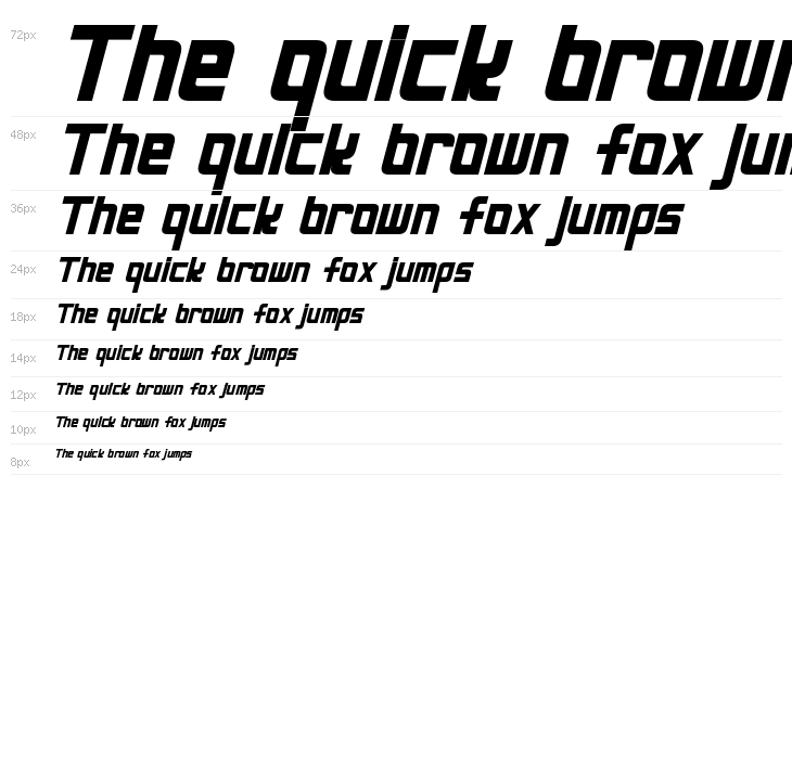 Neo Gen Bold Italic Waterfall