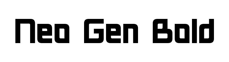 Neo Gen Bold Font Ffonts Net