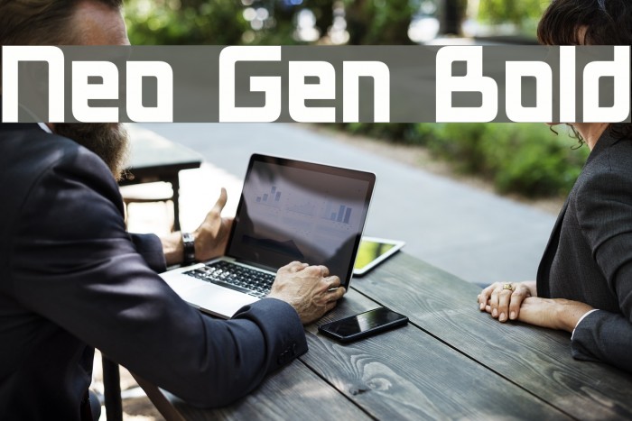 Neo Gen Bold Font examples