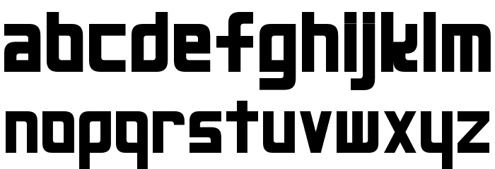 Neo Gen Bold Font LOWERCASE