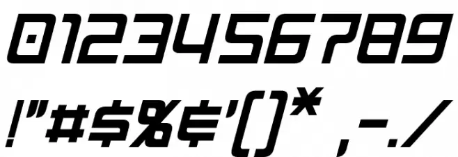 Neo Gen Italic Font OTHER CHARS