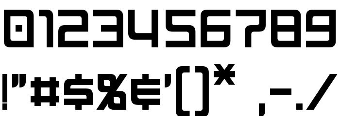 Neo Gen Font OTHER CHARS