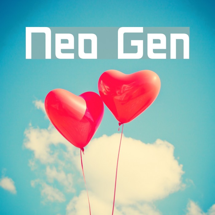Neo Gen Font examples