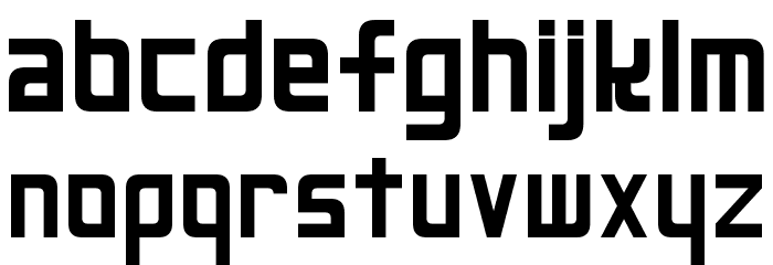 Neo Gen Font LOWERCASE