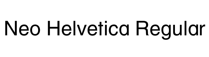 Neo Helvetica Regular  Free Fonts Download