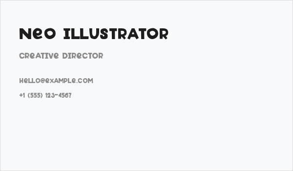 Neo Illustrator Business Card