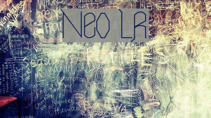 Neo LR Font examples