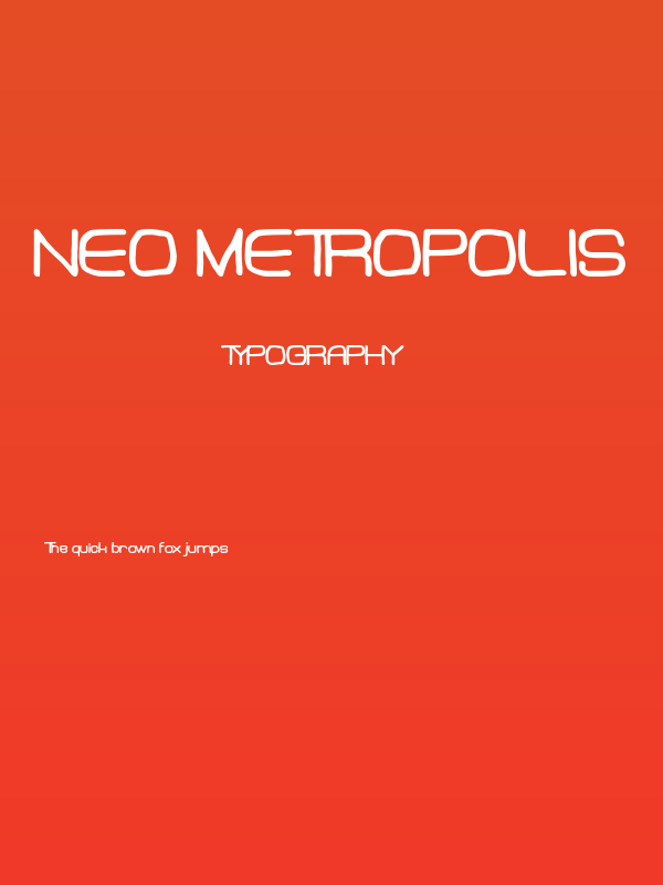 Neo Metropolis Poster