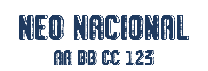 Neo Nacional Font Preview