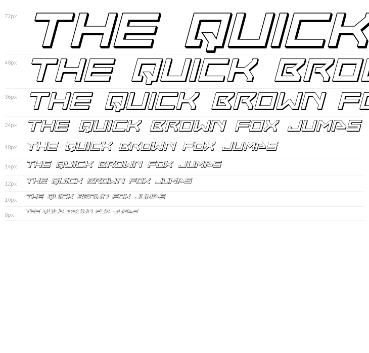 Neo-Navy 3D Italic Waterfall