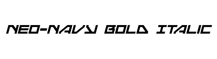 Neo-Navy Bold Italic  Frei Schriftart Herunterladen