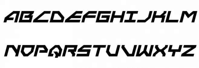 Neo-Navy Bold Italic フォント 大文字